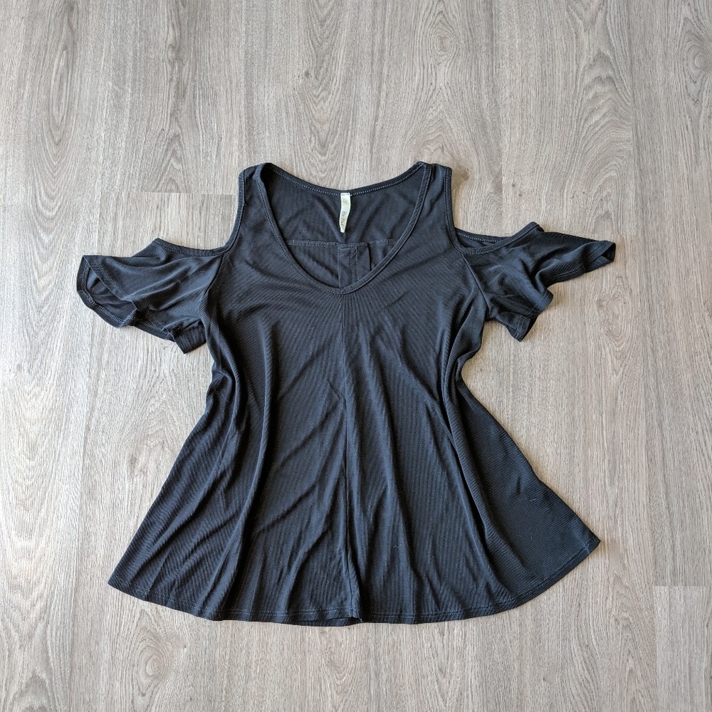BoBel Black Cold Sholder Top